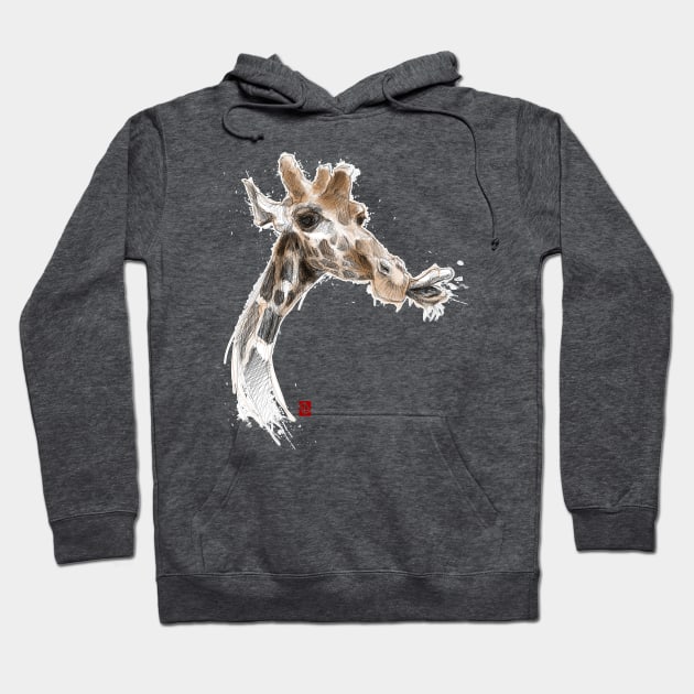 Sketchy Girafe Hoodie by Khasis